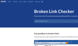 Ahrefs Broken Link Checker