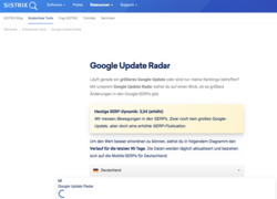 Google Update Radar