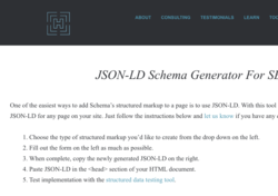 JSON LD Generator
