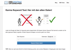 Karma Keyword Tool