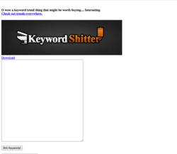 Keyword Shitter
