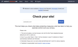 Website Privacy Check