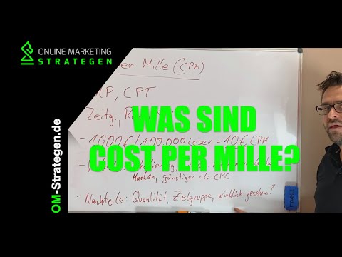 Cost per Mille (CPM) anhand von Beispielen erklärt