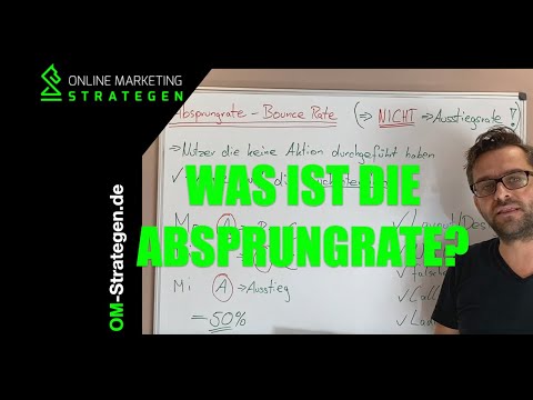 Was ist die Absprungrate (Bounce Rate) ?