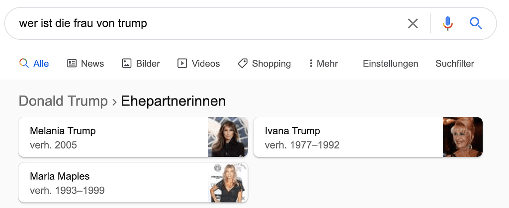 RankBrain am Beispiel Trump