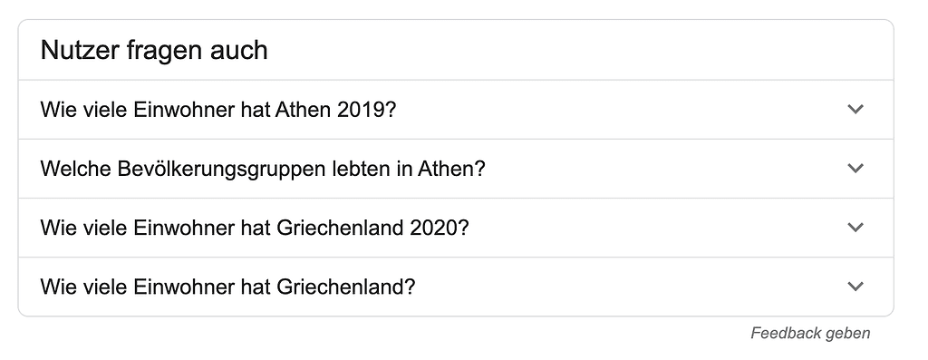 Google Nutzer fragen auch