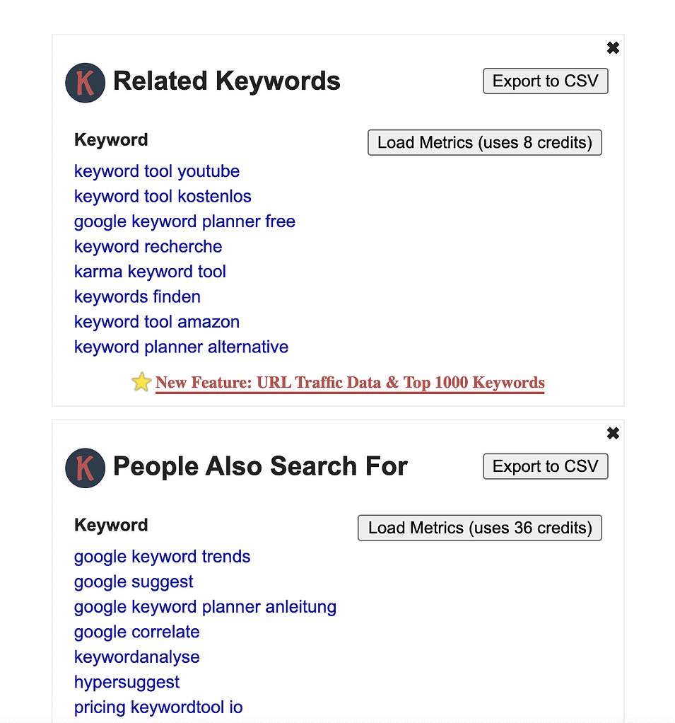 Keywords Everywhere Plugin